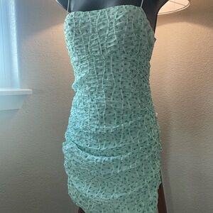 For Love And Lemons Green Bodycon Mini Dress